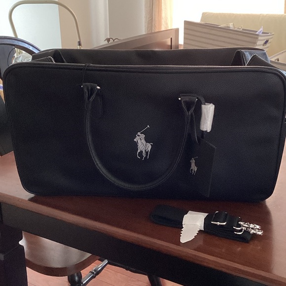 Polo by Ralph Lauren Black Duffle bag NEW - Picture 3 of 4